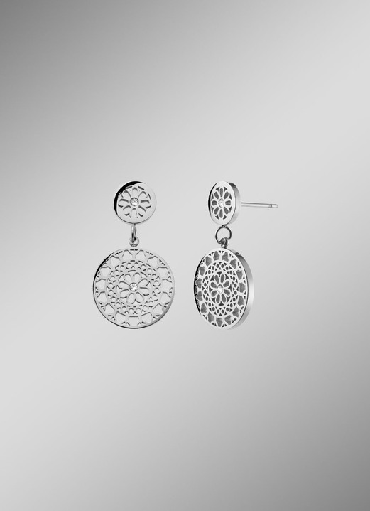 Damen-Modeschmuck - Elegante Ohrstecker mit Kristallen für jeden Tag, in Farbe  Ansicht 1