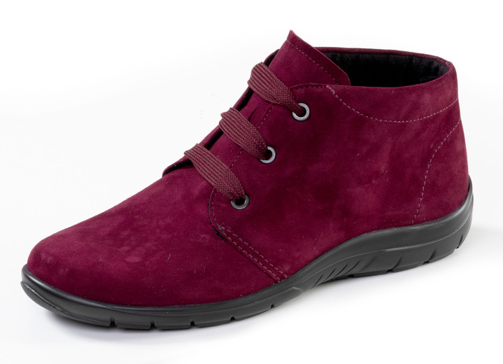 Stiefel & Stiefeletten - ELENA EDEN, bequeme Damen-Boots, Weite H, mit herausnehmbarem Fußbett, in Größe 3 1/2 bis 8, in Farbe BORDEAUX Ansicht 1