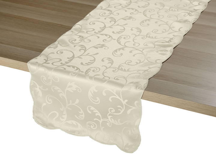 Tischdecken - Pflegeleichte Tischdekoration für drinnen und draußen, in Größe 130 (Tischdecke, 130/160 cm) bis 404 (2er-Set Kissenbezüge, 40/40 cm), in Farbe CHAMPAGNER Ansicht 1