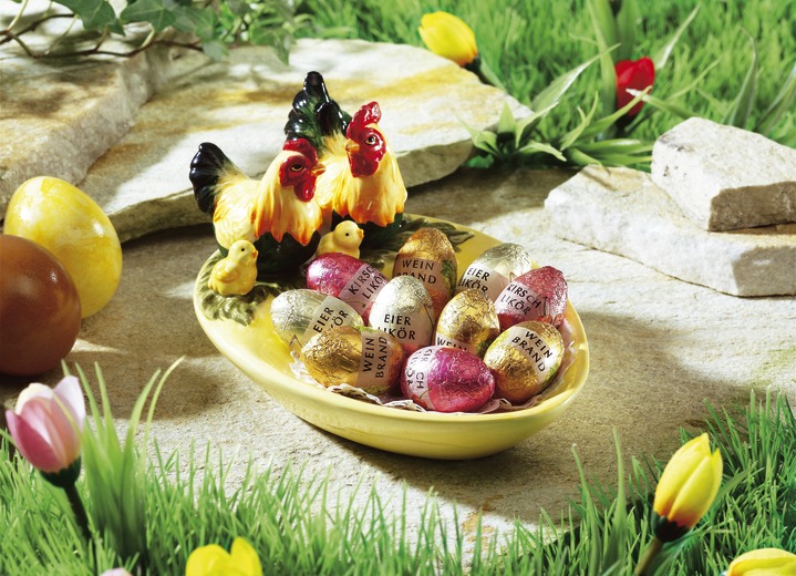 Osterleckereien - Dekoschale Hühner, in Farbe
