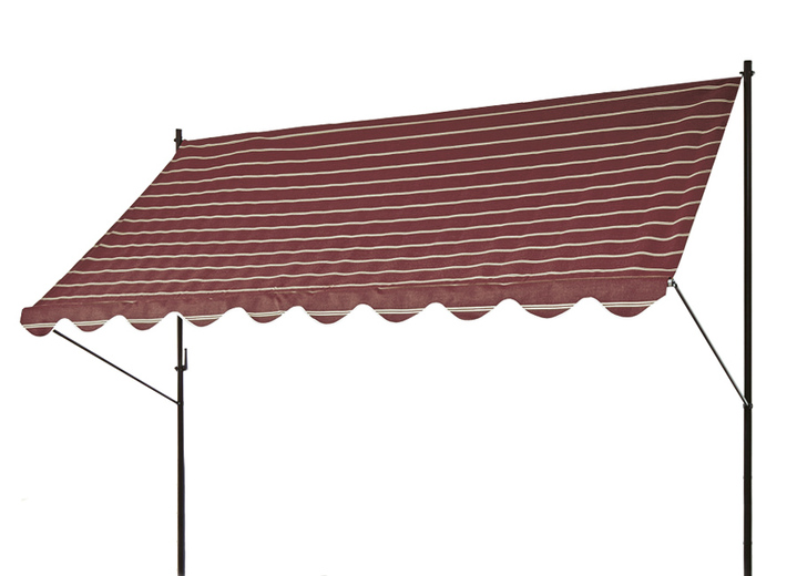 Sichtschutz & Sonnenschutz - Klemm-Markise mit innenliegendem Kettenantrieb, in Größe 150 (Breite 150 cm) bis 400 (Breite 400 cm), in Farbe BEERE Ansicht 1