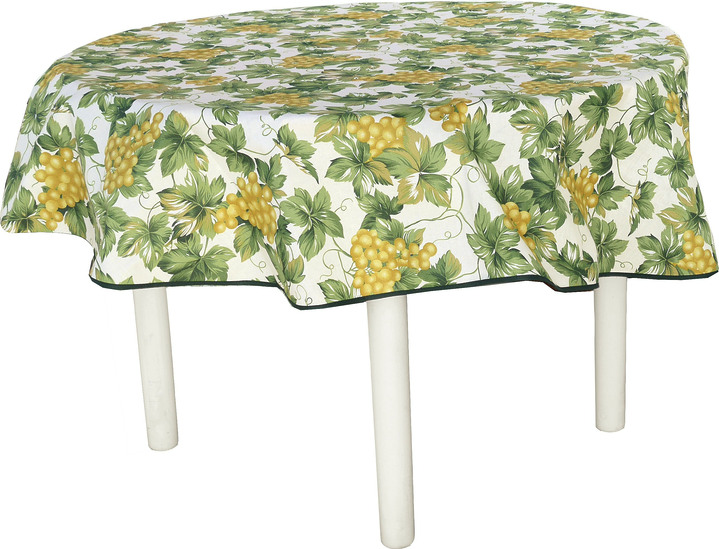 Gartentischdecken - Dicht gewebte Tischwäsche Made in Germany, in Farbe WEINTRAUBE, in Ausführung Tischdecke, rund, Ø 160 cm Ansicht 1