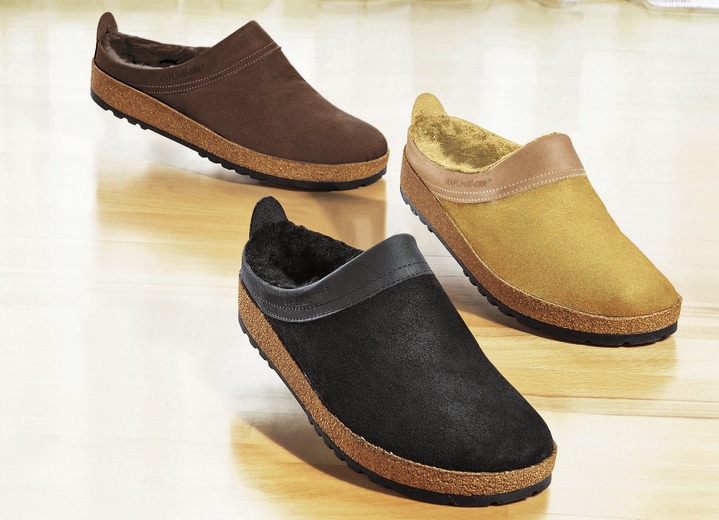 Lammfell Clog fur Damen und Herren von Haflinger Schuhe Einlagen Brigitte Salzburg
