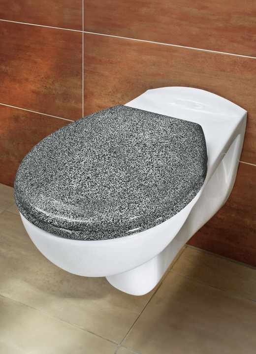 Accessoires - WC-Sitz mit Absenk-Automatik, in Farbe GRANIT DEKOR Ansicht 1