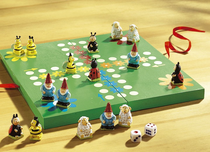 Geschenkideen - Brettspiel aus Kiefernholz , in Farbe GRÜN Ansicht 1