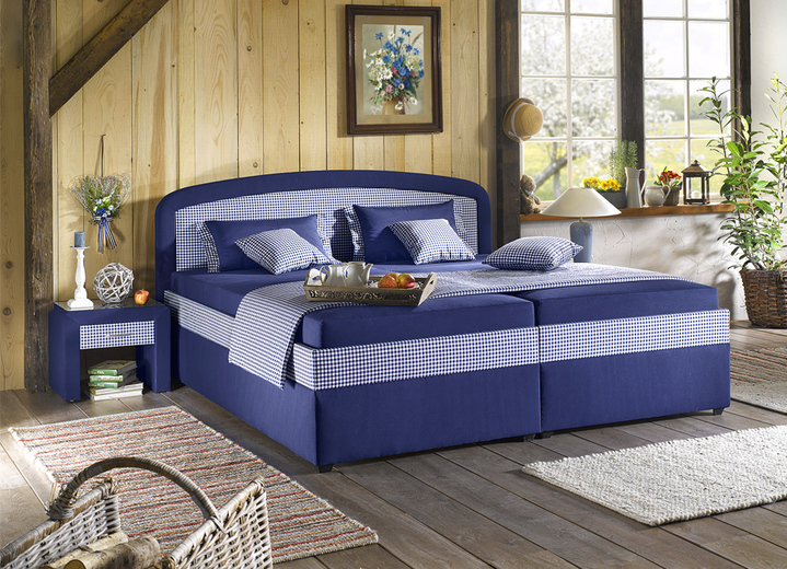 - Polsterbett mit geräumigem Bettkasten, in Farbe BLAU, in Ausführung Ausführung 2