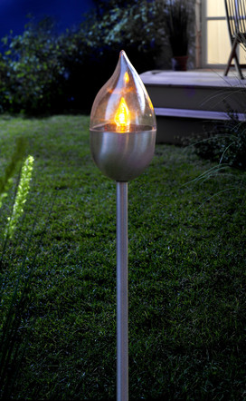 LED-Solar-Fackel Olympos mit Flackereffekt