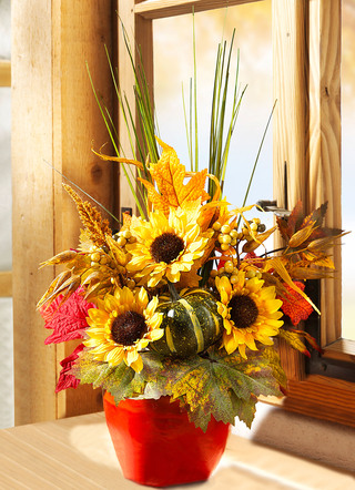 Sonnenblumen-Gesteck