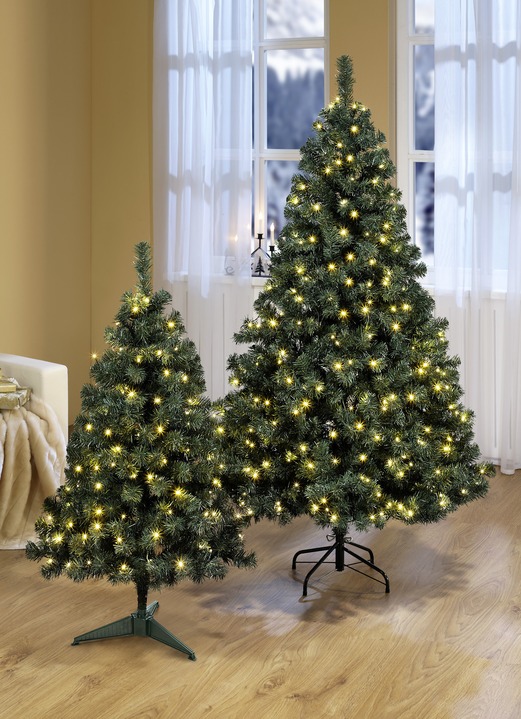 Gestecke & Kränze - Beleuchteter Tannenbaum, in Farbe GRÜN, in Ausführung Höhe ca. 90 cm