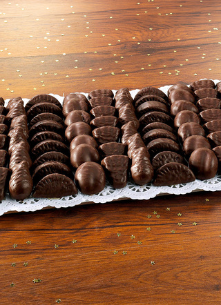Schokoliertes Fruchtgelee