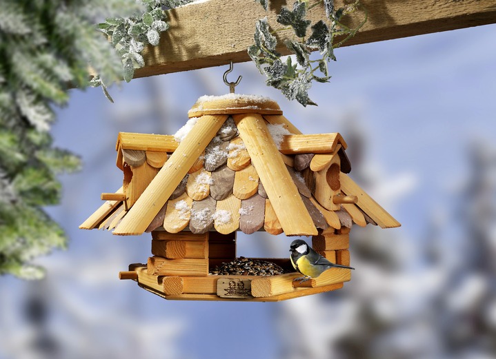 Gartendekoration - Vogelhaus-Pavillon aus Erlenholz , in Farbe BRAUN