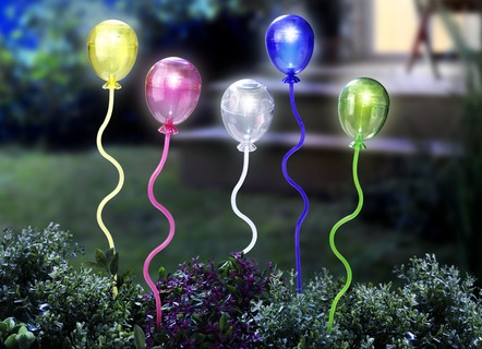 Solar Steckleuchte Luftballons, 5er-Set