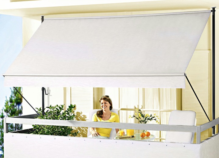 Sichtschutz & Sonnenschutz - Klemmmarkise Style, in Größe 150 (Breite 150 cm) bis 400 (Breite 400 cm), in Farbe BEIGE Ansicht 1