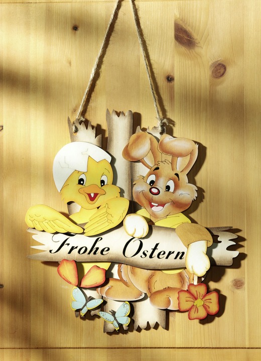 Ostern - Dekohänger aus Holz, in Farbe NATUR