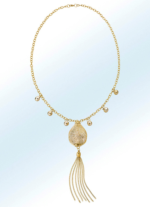 Damen-Modeschmuck - Halskette in Y-Form, in Farbe GOLDFARBEN Ansicht 1