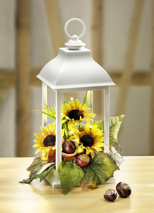 Geschenkideen - Laterne mit Beleuchtung, in Farbe WEISS