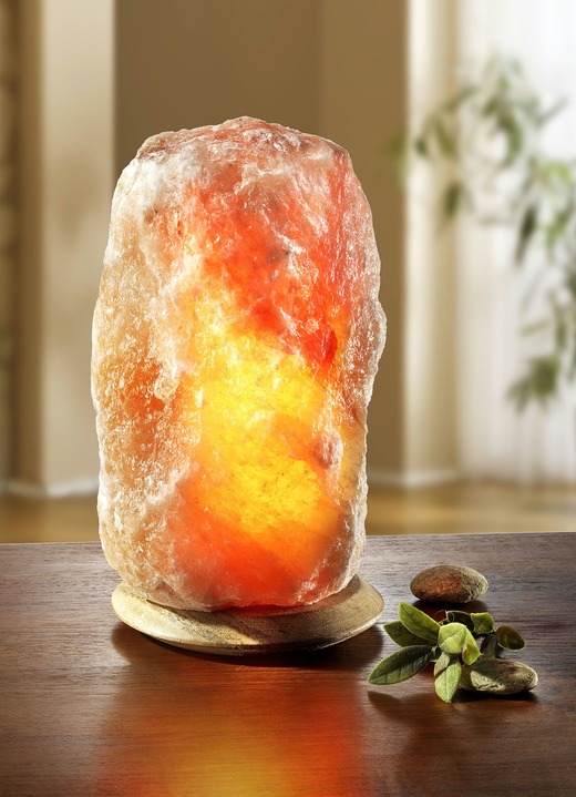 Lampen & Leuchten - Beleuchteter Salzkristall, in Farbe ORANGE