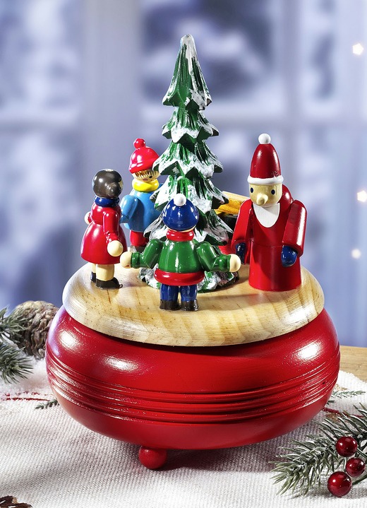 Weihnachtliche Dekorationen - Spieluhr mit der Melodie 