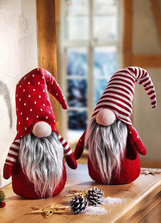 - Wichtel, 2er-Set, in Farbe ROT-WEISS