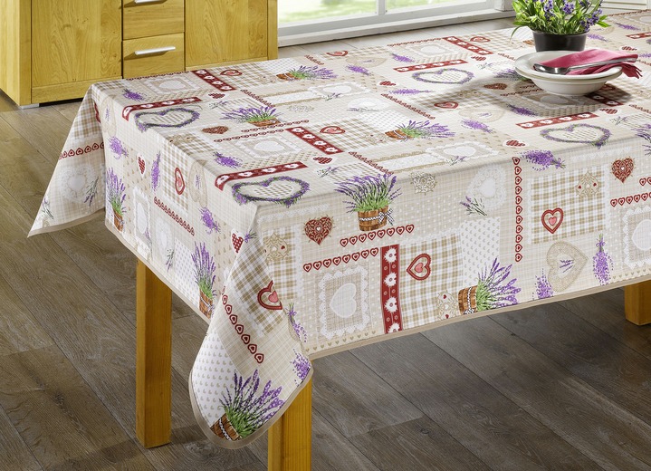 Tischdecken - Pflegeleichte Tischdekoration im Landhausstil, in Größe 185 (Mitteldecke, 85x 85 cm) bis 250 (Tischdecke rund, ø 150 cm), in Farbe BUNT Ansicht 1