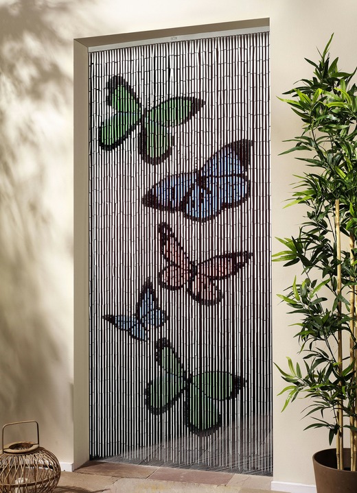 Sichtschutz & Sonnenschutz - Handbemalter Bambusvorhang , in Farbe BUNT