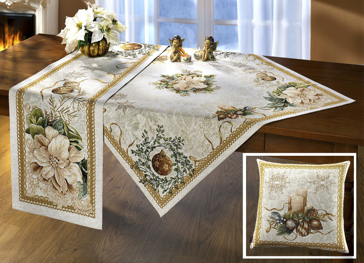 Tischdecken - Hochwertiger Gobelin Accessoires, in Größe 100 (2 Platzsets, 33x 45 cm) bis 404 (Kissenbezug, 45x 45 cm), in Farbe