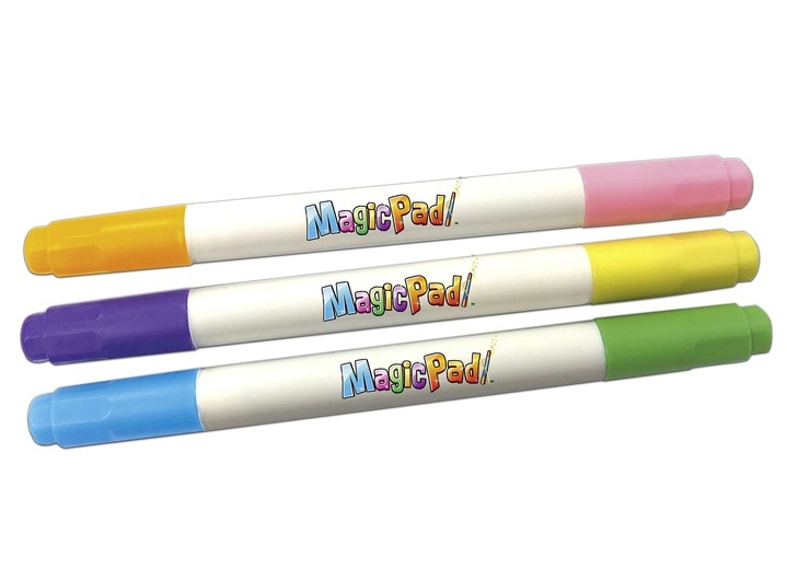 Geschenkideen - Magic-Pad-Stifte in sechs tollen Neonfarben, in Farbe