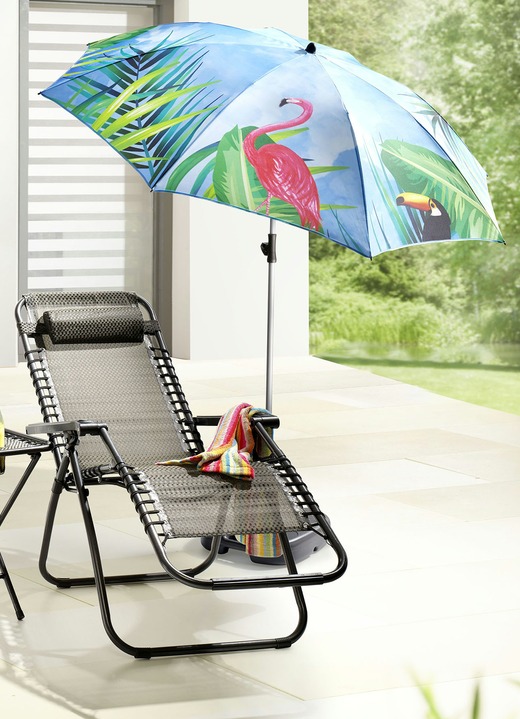 Sichtschutz & Sonnenschutz - Sonnenschirm Flamingo, in Farbe BUNT Ansicht 1