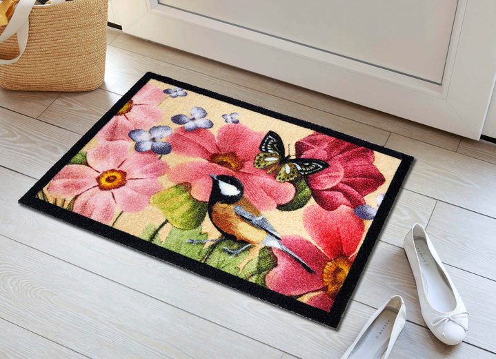 Fußmatten - Farbenprächtige Fußmatte mit rutschhemmender Rückseite, in Farbe BUNT Ansicht 1