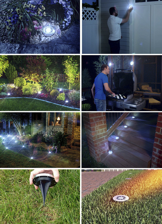 Aus der TV-Werbung - Bell + Howell Disk-Lights, in Farbe SILBER, in Ausführung 4er-Set Ansicht 1