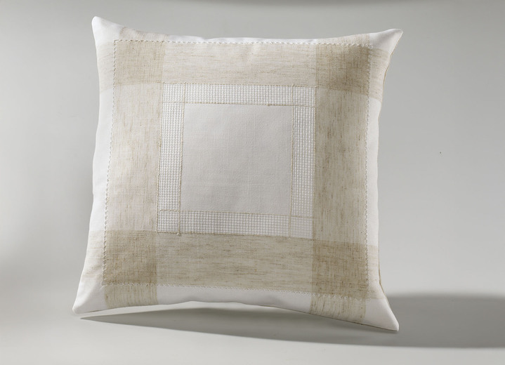 Tischdecken - Klassische Tisch- und Raumdekoration mit Leinen, in Größe 101 (Läufer, 30x 70 cm) bis 404 (Kissenbezug, 40x 40 cm), in Farbe ECRU-BEIGE Ansicht 1