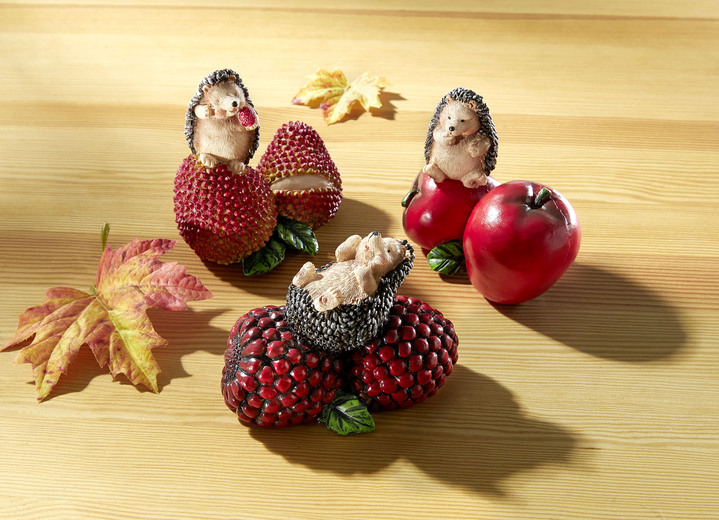 Figuren - Igel, 3er-Set, in Farbe ROT