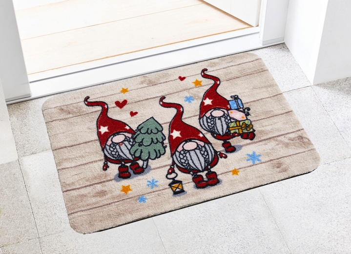 Fußmatten - Fußmatte mit rutschhemmender Rückseite, in Farbe BUNT Ansicht 1