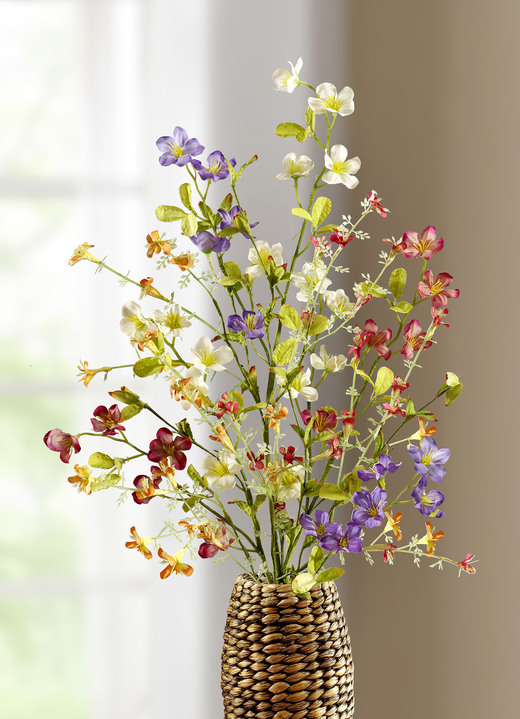 Kunst- & Textilpflanzen - Blütenzweig, in Farbe BUNT