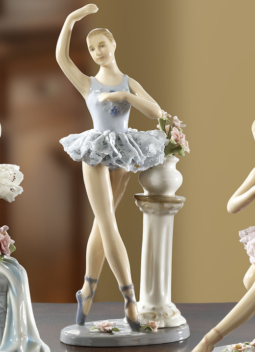 Figuren - Ballerina aus Porzellan, in Farbe HELLBLAU Ansicht 1