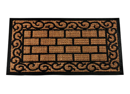 Fußmatte Antik mit Hartgummi-Ornamenten