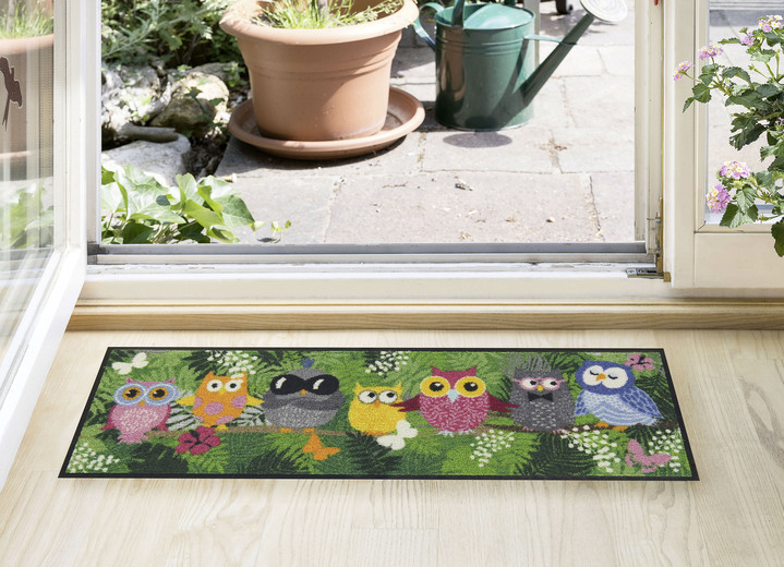Fußmatten - Fußmatte mit Eulen-Motiv, in Farbe BUNT Ansicht 1