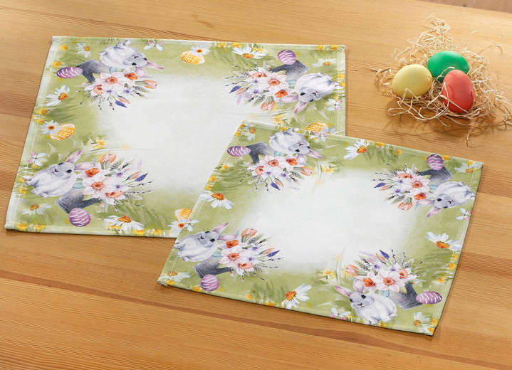 - Stimmungsvolle Wohn-Accessoires, in Größe 101 (Läufer, 40x 90 cm) bis 404 (Kissenbezug, 40x 40 cm), in Farbe GRÜN-BUNT