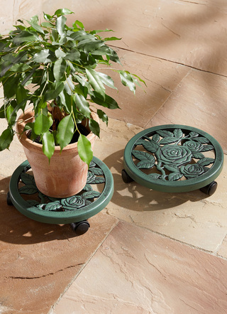 Pflanzenroller antik, 2er-Set