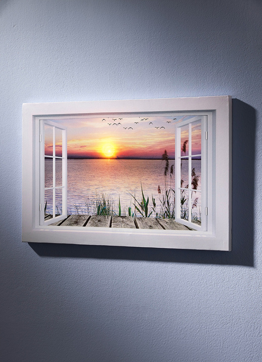 - Batteriebetriebenes LED-Bild, in Farbe BUNT