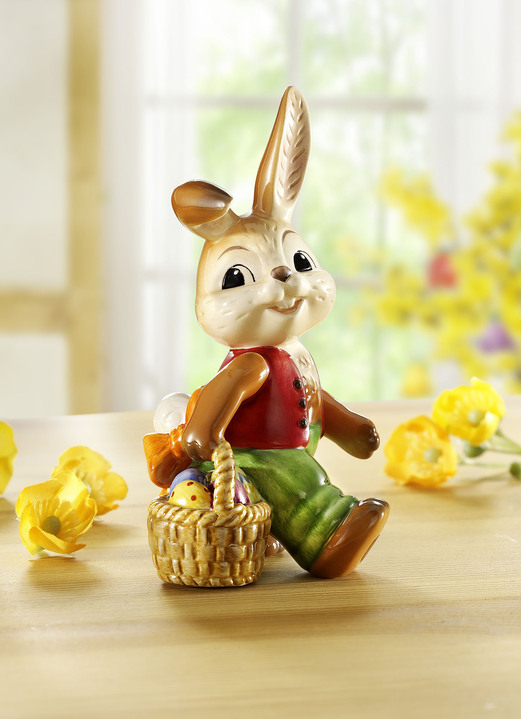 Goebel-Figuren - Goebel Hase mit Ostereierkorb, in Farbe BUNT