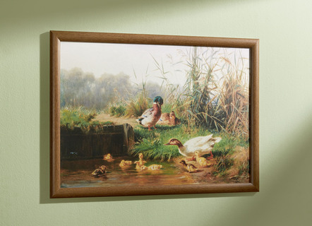 Bild mit Eiche-Rahmen