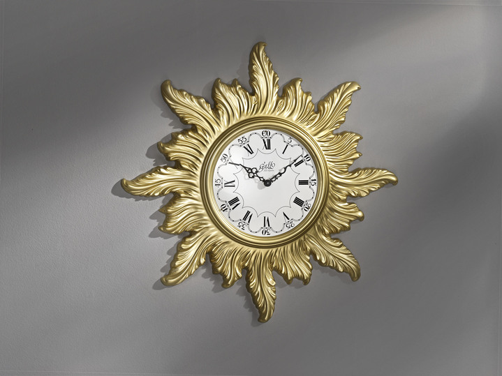 Uhren - Beeindruckenden Wanduhr mit Quarzwerk, in Farbe GOLD