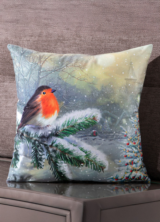 Kissenbezüge - Kissenbezug mit winterlichen Motiv, in Farbe BUNT Ansicht 1