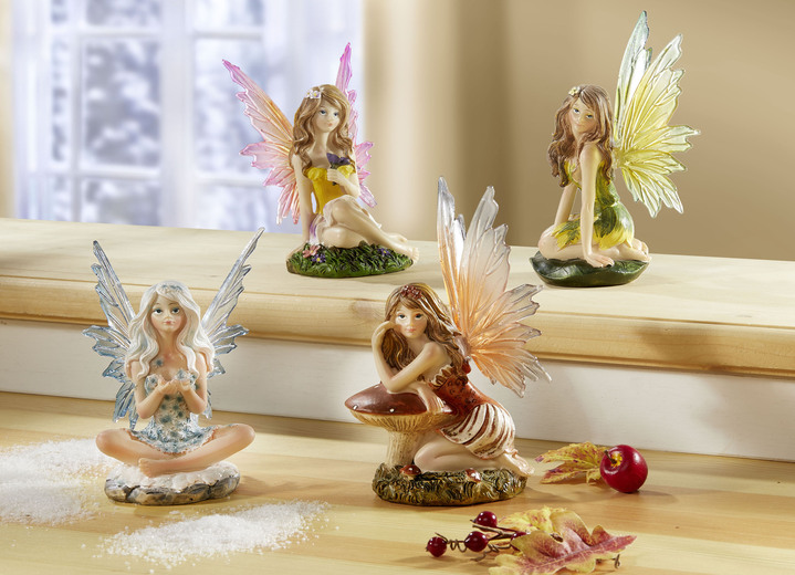 Figuren - Deko-Feen 4 Jahreszeiten, in Farbe BUNT