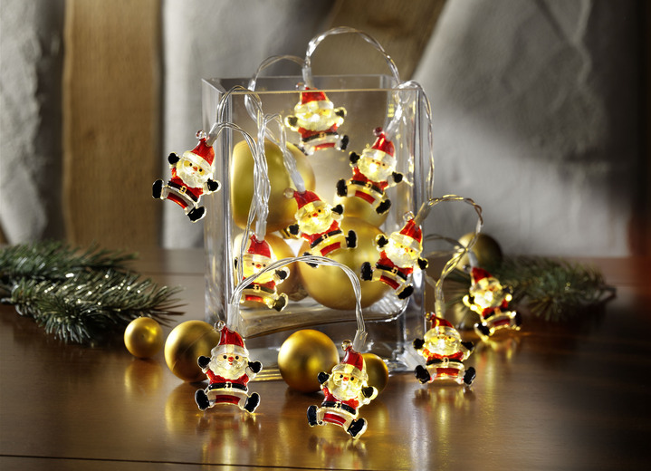 Weihnachtliche Dekorationen - Lichterkette 