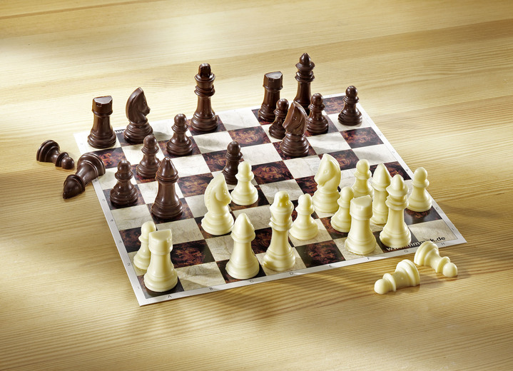 Osterleckereien - Schokoladen-Schach, in Farbe SCHWARZ-WEISS