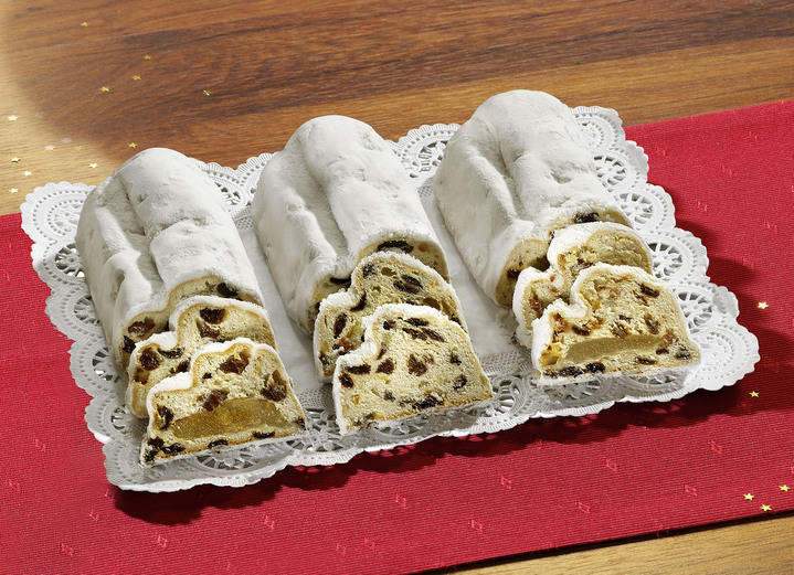 - Stollen-Spezialitäten, 3x200 g, in Farbe