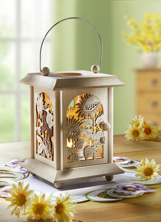 Wohnaccessoires - Holz-Laterne, in Farbe NATUR