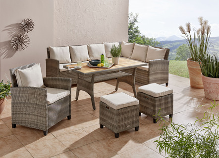 Lounge-Set Flair aus hochwertigen Materialien